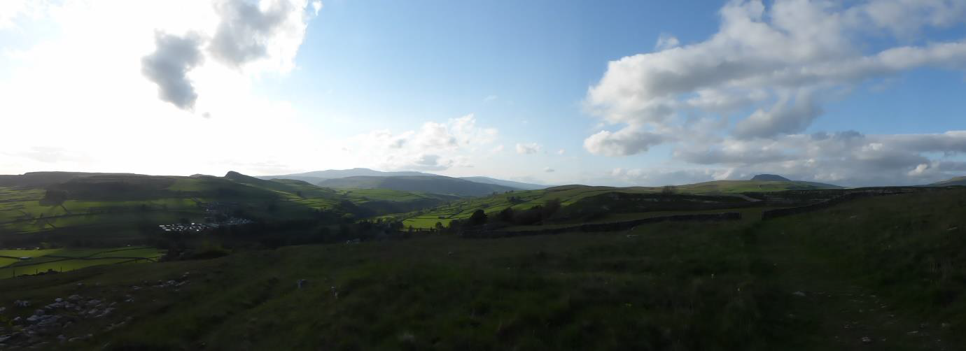 A panoramic view from the camp site