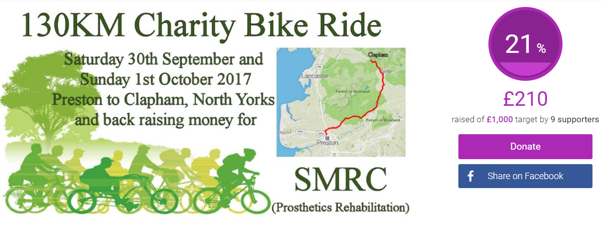 Earby Pothole Club join Charity Bike Ride