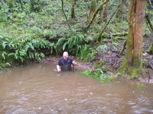 Neil getting very wet 22-11.2016